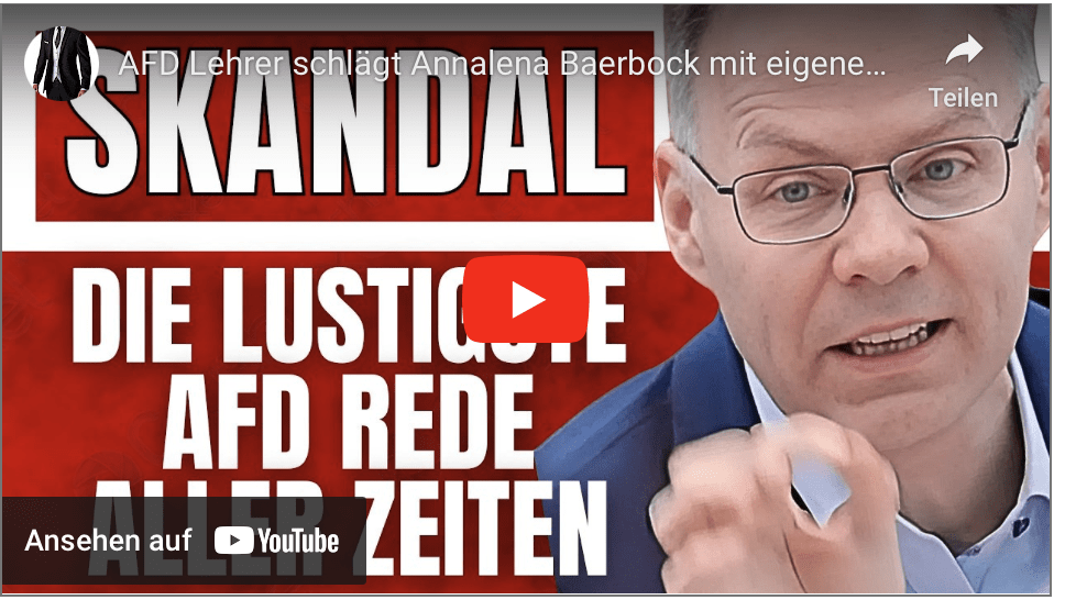 AFD Lehrer schlägt Annalena Baerbock mit eigenen Mitteln!