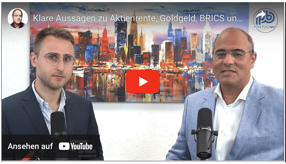 Klare Aussagen zu Aktienrente, Goldgeld, BRICS und AfD | Boehringer im Interview bei axino