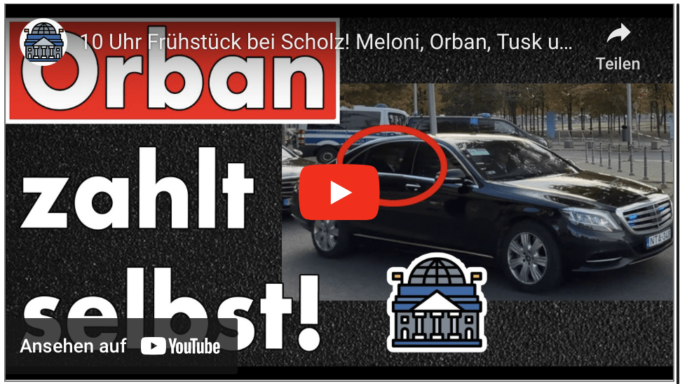 10 Uhr Frühstück bei Scholz! Meloni, Orban, Tusk und weitere im Kanzleramt! Schließt die Grenzen!