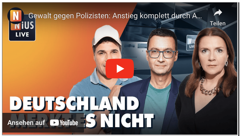 Gewalt gegen Polizisten: Anstieg komplett durch Ausländer verursacht | NIUS Live am 15. Oktober 2024