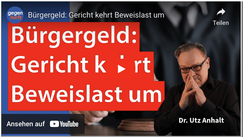 Bürgergeld: Gericht kehrt Beweislast um