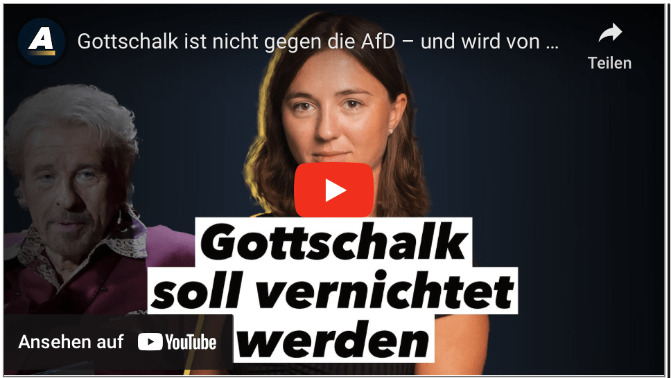 Gottschalk ist nicht gegen die AfD – und wird von den Medien zerrissen