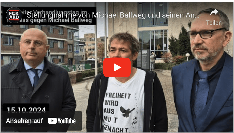 Stellungnahme von Michael Ballweg und seinen Anwälten zum zweiten Verhandlungstag!