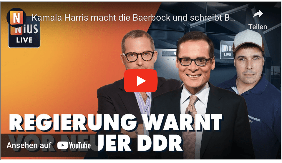 Kamala Harris macht die Baerbock und schreibt Buch ab | NIUS Live am 16. Oktober 2024