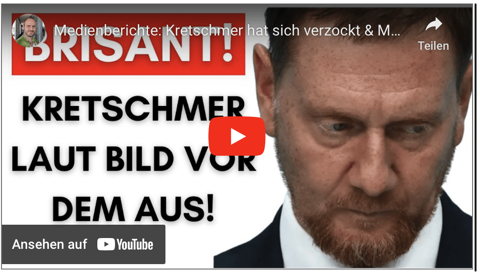 Medienberichte: Kretschmer hat sich verzockt & Machtpoker verloren!