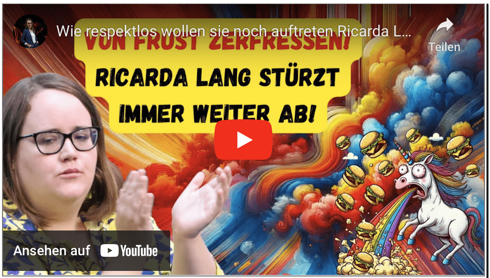 Wie respektlos wollen sie noch auftreten Ricarda Lang? Der totale Absturz einer Ungelernten!