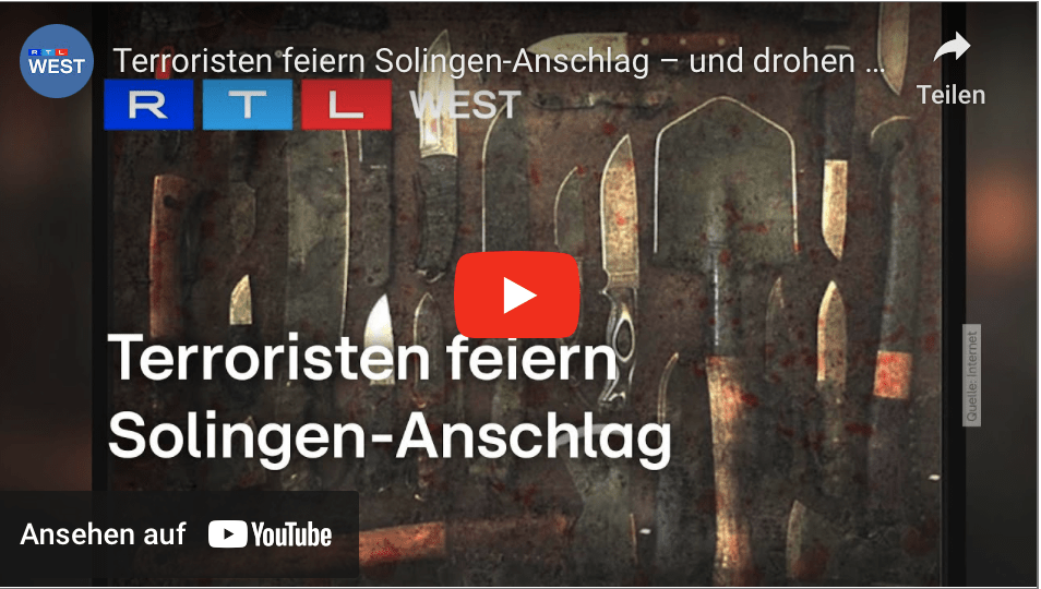 Terroristen feiern Solingen-Anschlag – und drohen mit weiteren Morden | RTL WEST, 14.10.2024