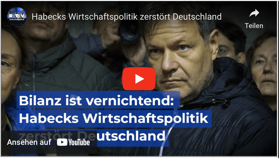 Habecks Wirtschaftspolitik zerstört Deutschland!