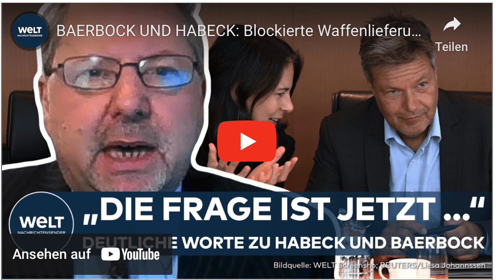BAERBOCK UND HABECK: Blockierte Waffenlieferungen an Israel! Deutsche Staatsräson auf dem Prüfstand