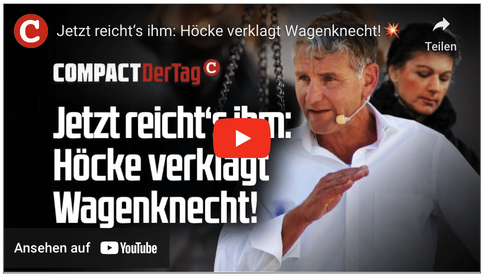 Jetzt reicht‘s ihm: Höcke verklagt Wagenknecht!