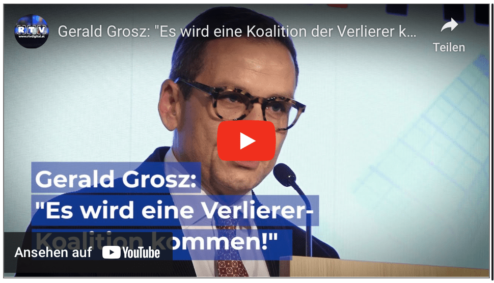 Gerald Grosz: „Es wird eine Koalition der Verlierer kommen!“