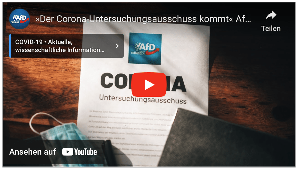 »Der Corona-Untersuchungsausschuss kommt« AfD-Fraktionsklausur 2024