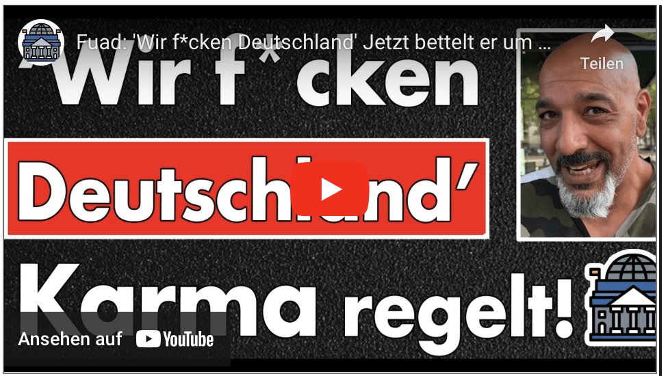 Fuad: ‚Wir f*cken Deutschland‘ Jetzt bettelt er um Spenden für Anwalts- & Mietkosten! Geh Arbeiten!