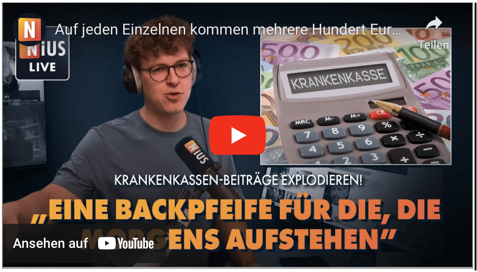 Auf jeden Einzelnen kommen mehrere Hundert Euro Mehrkosten zu! | NIUS Live vom 17. Oktober 2024