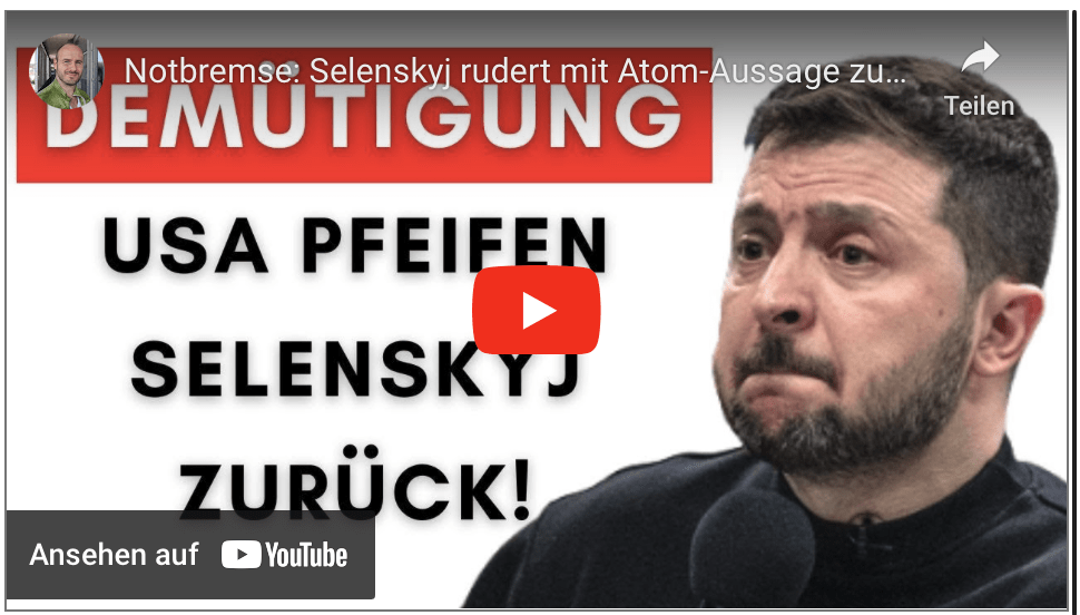 Notbremse: Selenskyj rudert mit Atom-Aussage zurück!