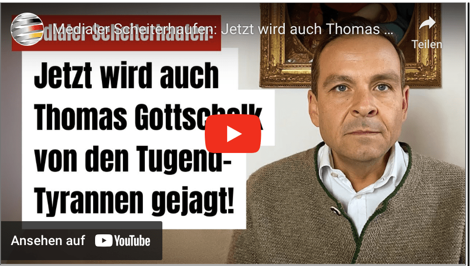 Medialer Scheiterhaufen: Jetzt wird auch Thomas Gottschalk von den Tugend-Tyrannen gejagt!