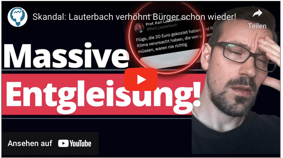 Skandal: Lauterbach verhöhnt Bürger schon wieder!