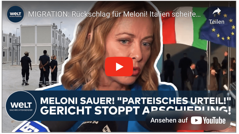 MIGRATION: Rückschlag für Meloni! Italien scheitert vor Gericht mit Abschiebeplan nach Albanien!