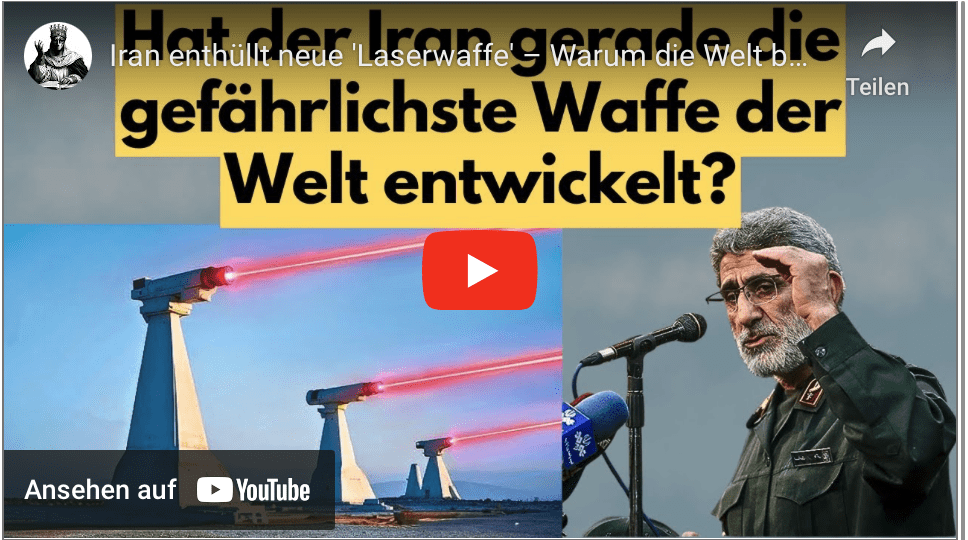 Iran enthüllt neue ‚Laserwaffe‘ – Warum die Welt besorgt sein sollte!