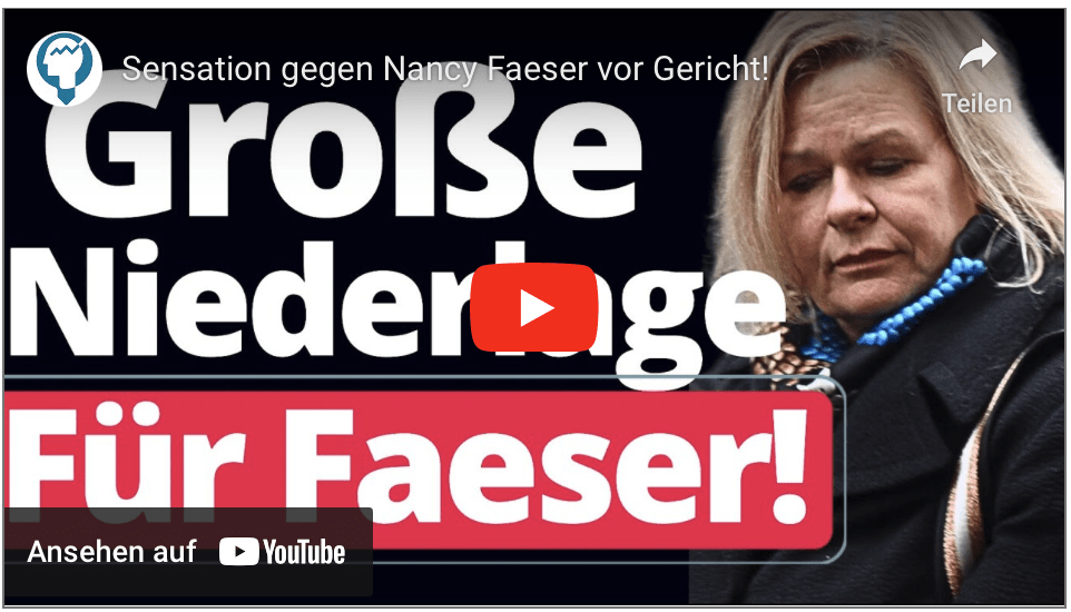 Sensation gegen Nancy Faeser vor Gericht!
