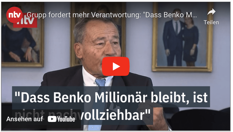 Grupp fordert mehr Verantwortung: „Dass Benko Millionär bleibt, ist nicht nachvollziehbar“ | ntv