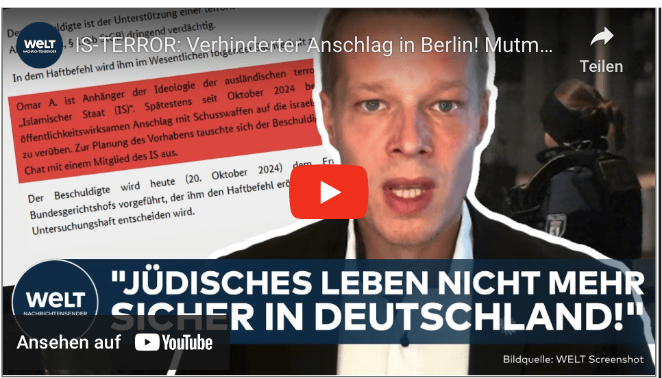 IS-TERROR: Verhinderter Anschlag in Berlin! Mutmaßlicher Attentäter abgelehnter Asylbewerber!