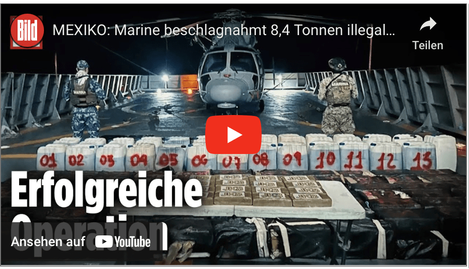 MEXIKO: Marine beschlagnahmt 8,4 Tonnen illegale Drogen