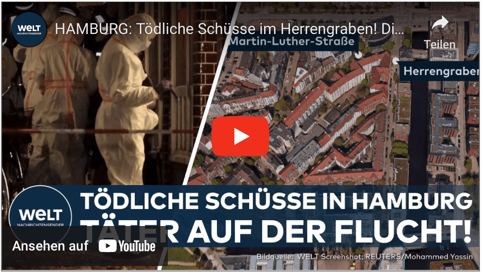 HAMBURG: Tödliche Schüsse im Herrengraben! Die Polizei steht vor einem Rätsel! Täter auf der Flucht!