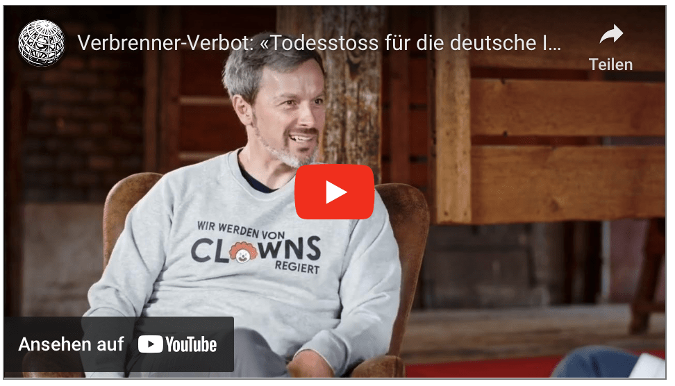 Verbrenner-Verbot: «Todesstoss für die deutsche Industrie» – Interview mit Marc Friedrich