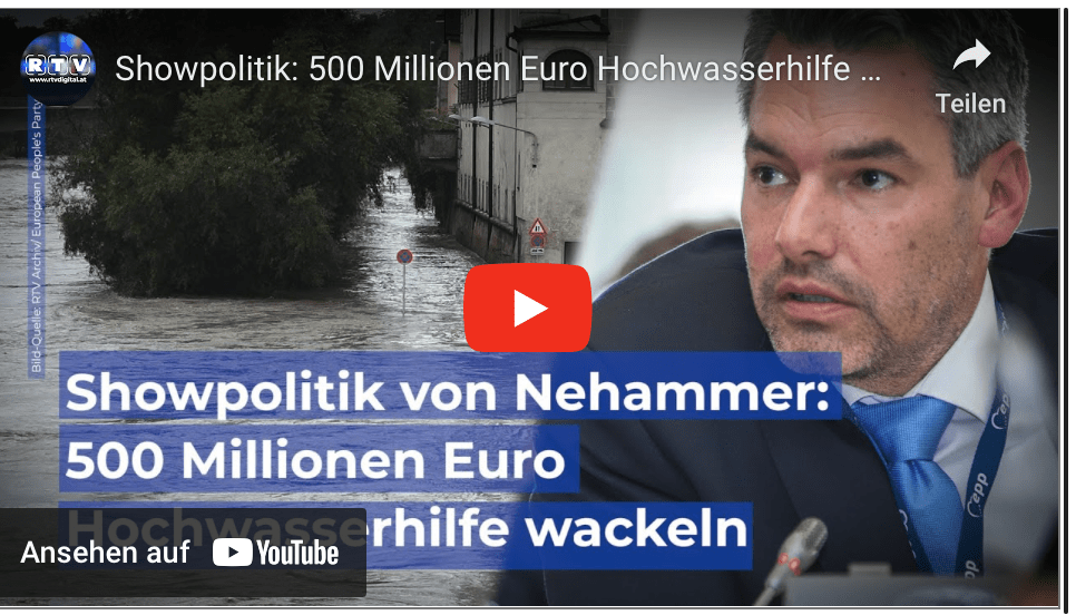 Showpolitik: 500 Millionen Euro Hochwasserhilfe wackeln