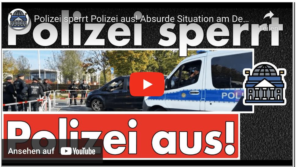 Polizei sperrt Polizei aus! Absurde Situation am Deutschen Bundestag & Polizeiarbeit dauert eben!