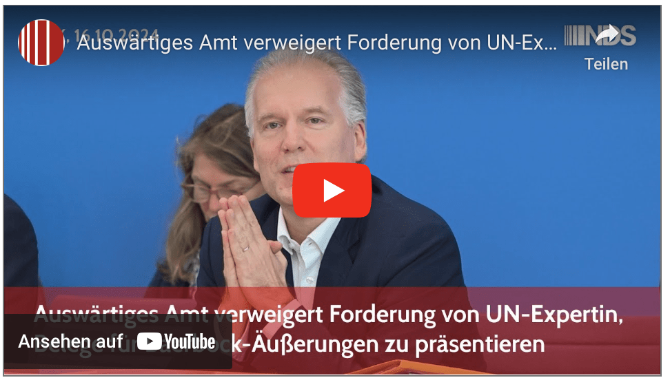 Auswärtiges Amt verweigert Forderung von UN-Expertin, Belege für Baerbock-Äußerungen zu präsentieren