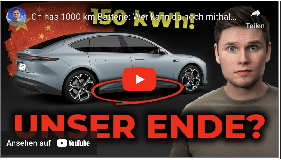 Chinas 1000 km Batterie: Wer kann da noch mithalten?