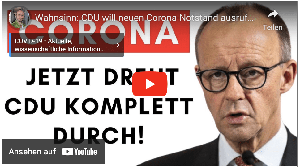 Wahnsinn: CDU will neuen Corona-Notstand ausrufen!
