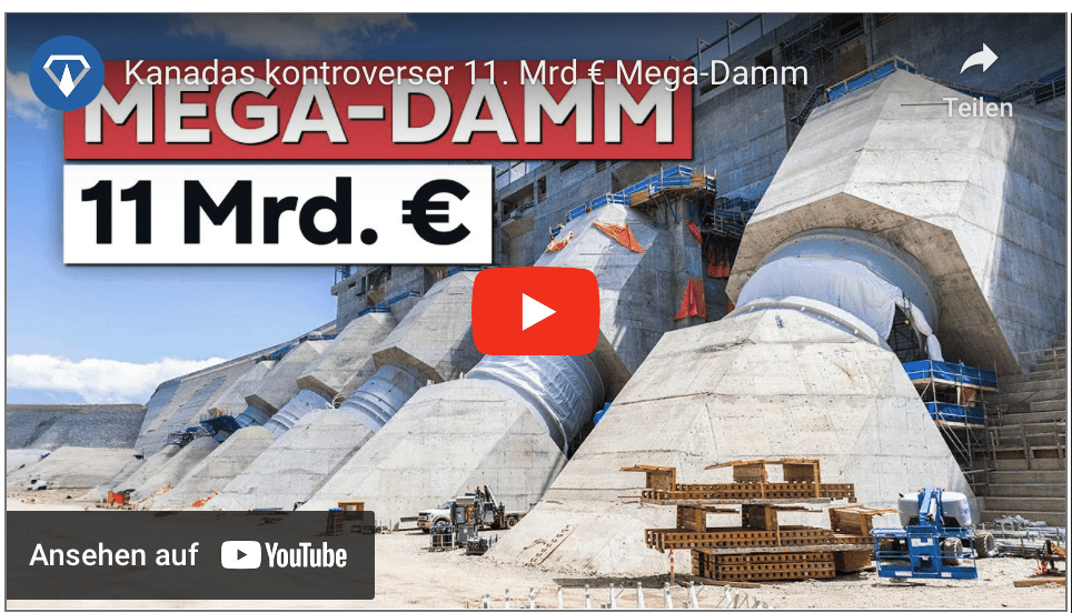 Kanadas kontroverser 11. Mrd € Mega-Damm