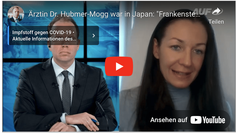Ärztin Dr. Hubmer-Mogg war in Japan: „Frankenstein-mRNA“ wird dort getestet!
