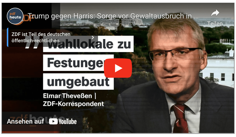Trump gegen Harris: Sorge vor Gewaltausbruch in den USA | Markus Lanz vom 22. Oktober 2024