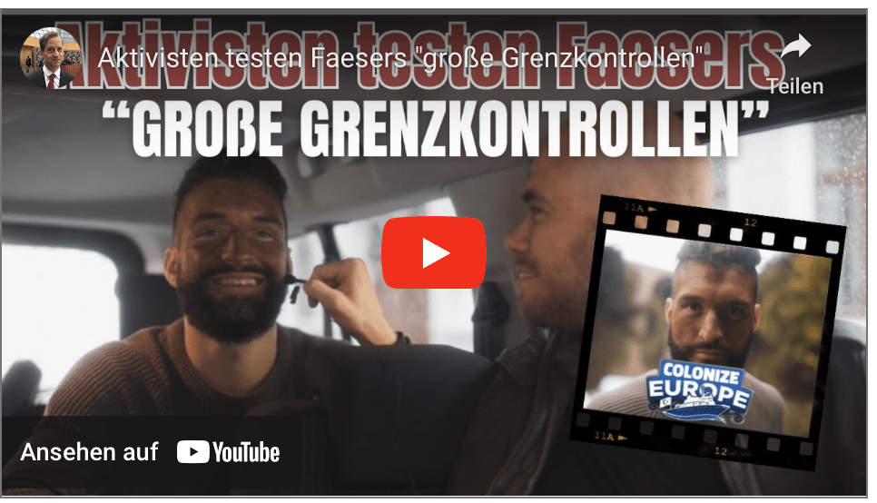 Aktivisten testen Faesers „große Grenzkontrollen“!