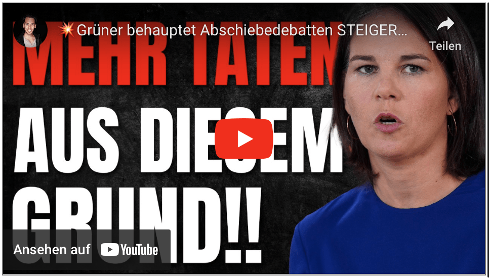 Grüner behauptet Abschiebedebatten STEIGERN Kriminalität