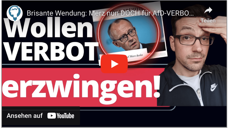 Brisante Wendung: Merz nun DOCH für AfD-VERBOT!??