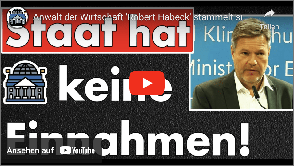 Anwalt der Wirtschaft ‚Robert Habeck‘ stammelt sich durch Pressekonferenz und hat was geschrieben!
