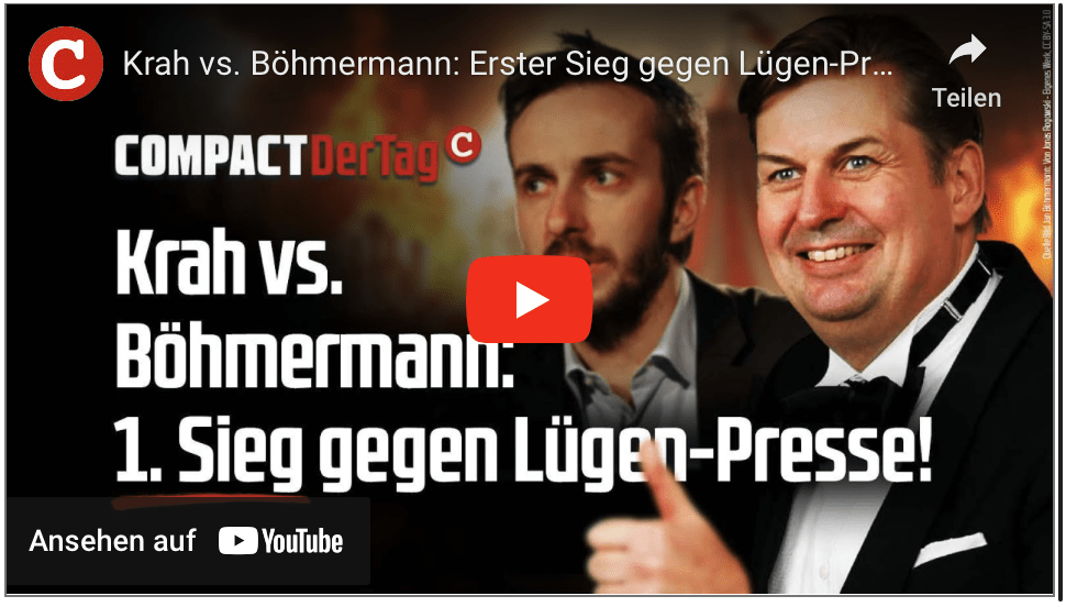 Krah vs. Böhmermann: Erster Sieg gegen Lügen-Presse!