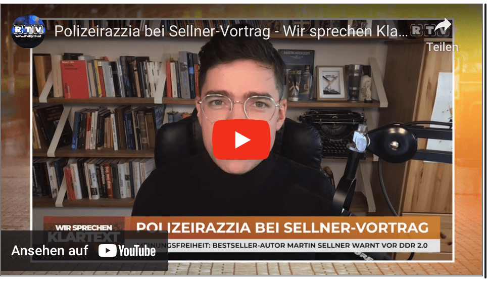 Polizeirazzia bei Sellner-Vortrag – Wir sprechen Klartext