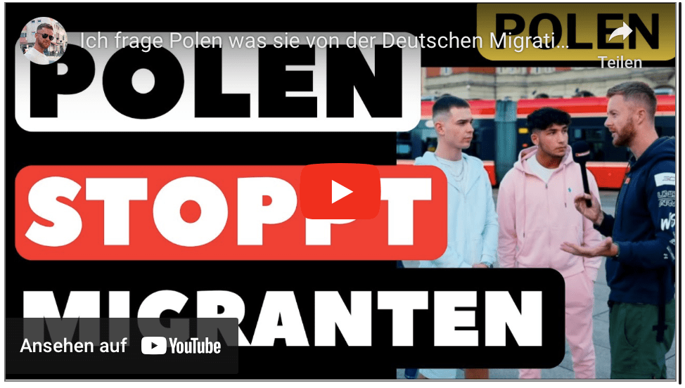 Ich frage Polen was sie von der Deutschen Migrationspolitik halten!