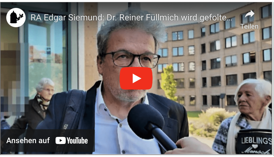 RA Edgar Siemund: Dr. Reiner Füllmich wird gefoltert. (16.10.2024 Landgericht Göttingen)