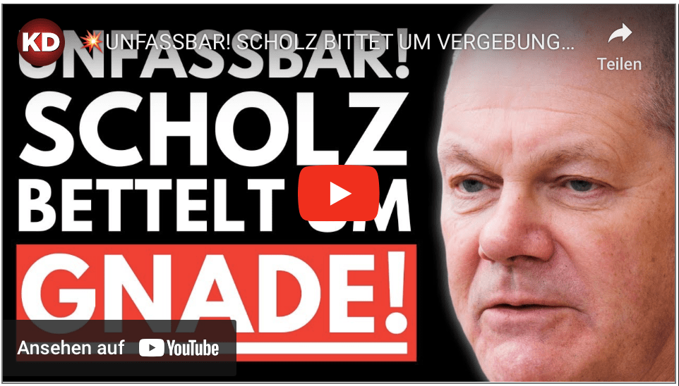 UNFASSBAR! SCHOLZ BITTET UM VERGEBUNG! DANN KNALLT ES RICHTIG ……