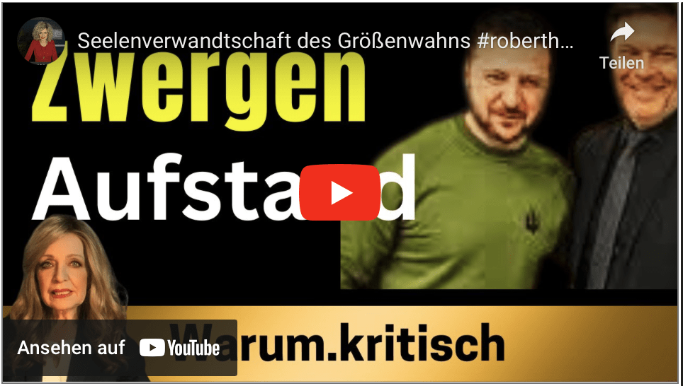 Seelenverwandtschaft des Größenwahns #roberthabeck #selenskyj