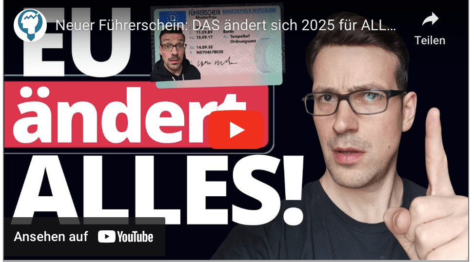 Neuer Führerschein: DAS ändert sich 2025 für ALLE Autofahrer!