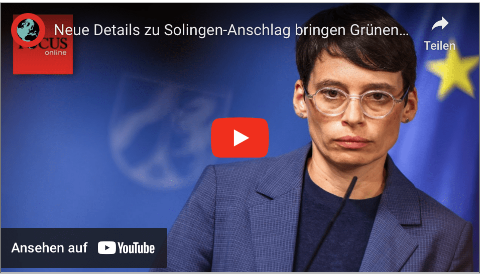Neue Details zu Solingen-Anschlag bringen Grünen-Ministerin in Erklärungsnot