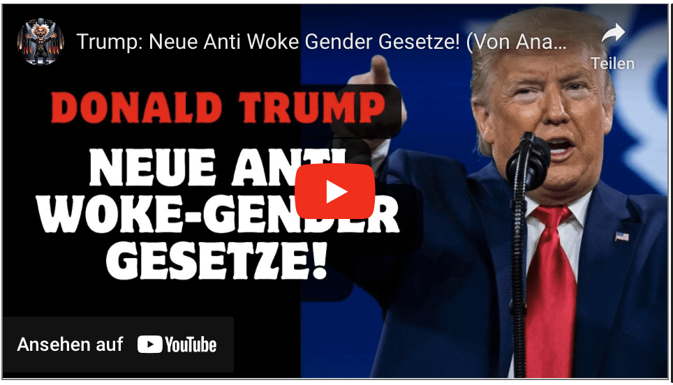 Trump: Neue Anti Woke Gender Gesetze! (Von Anabel Schunke)